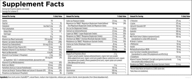 PaleoCleanse Plus Supplement Facts