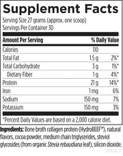 Bone Broth Protein formerly PurePaleo Supplement Facts