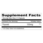 Thyroid 130mg (90 Capsules)