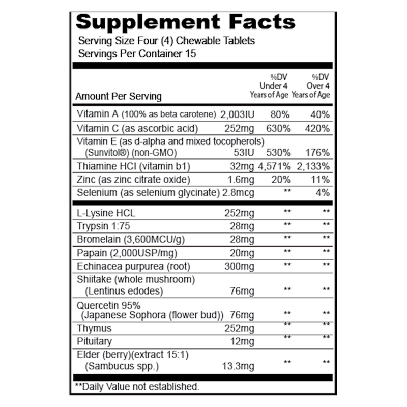 Kindermune Chewable (60 Tablets)