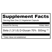 Beta Glucan 500mg (100 Capsules)