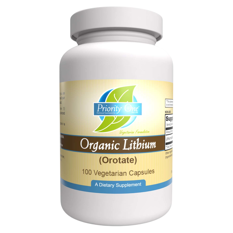 Lithium Organic/Priority 5mg (100 Capsules)