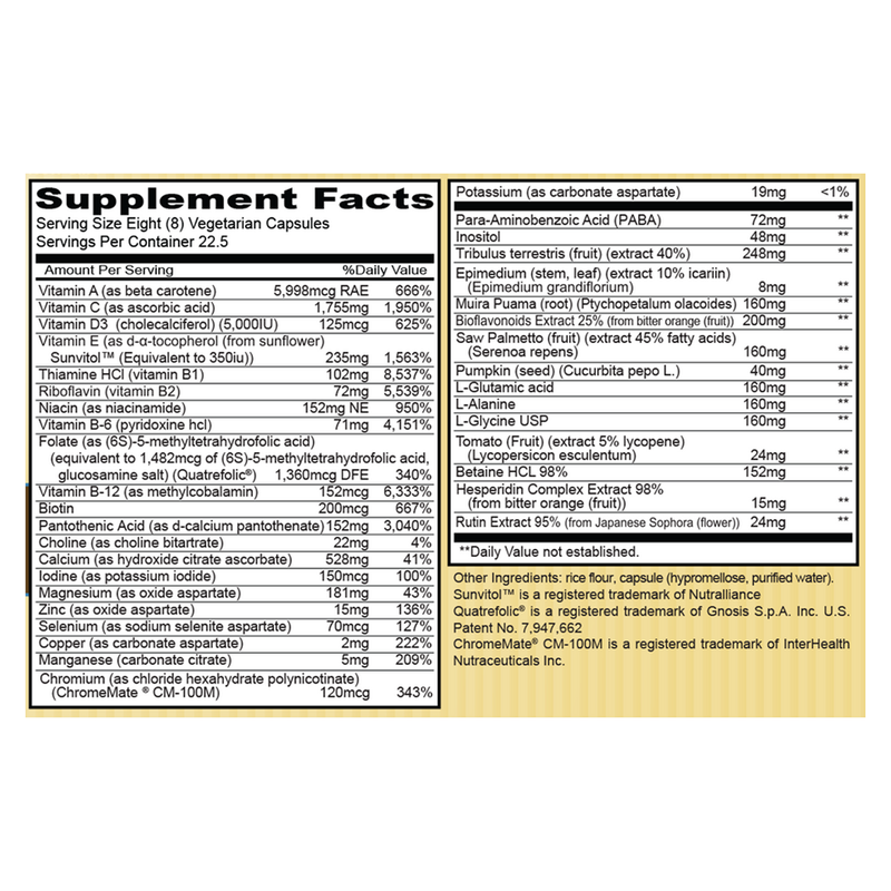 Men's Complete (No Iron) (180 Capsules)