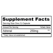 Adrenal 250mg (90 Capsules)