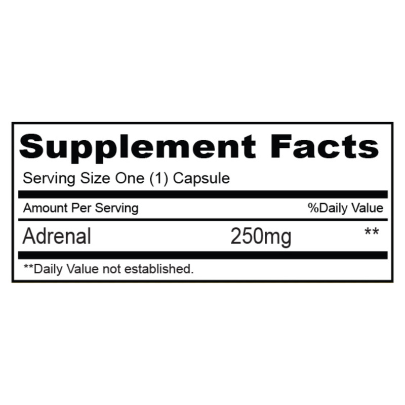 Adrenal 250mg (90 Capsules)