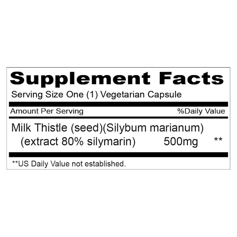 Milk Thistle 500mg (120 Capsules)