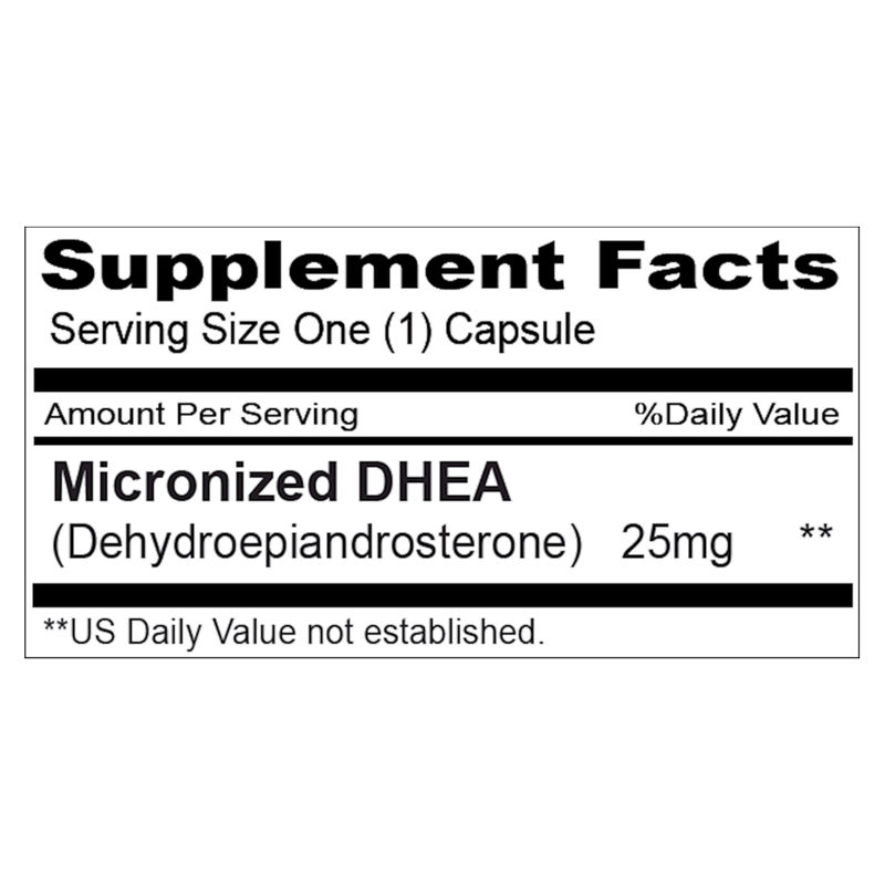DHEA 25mg (90 Capsules)