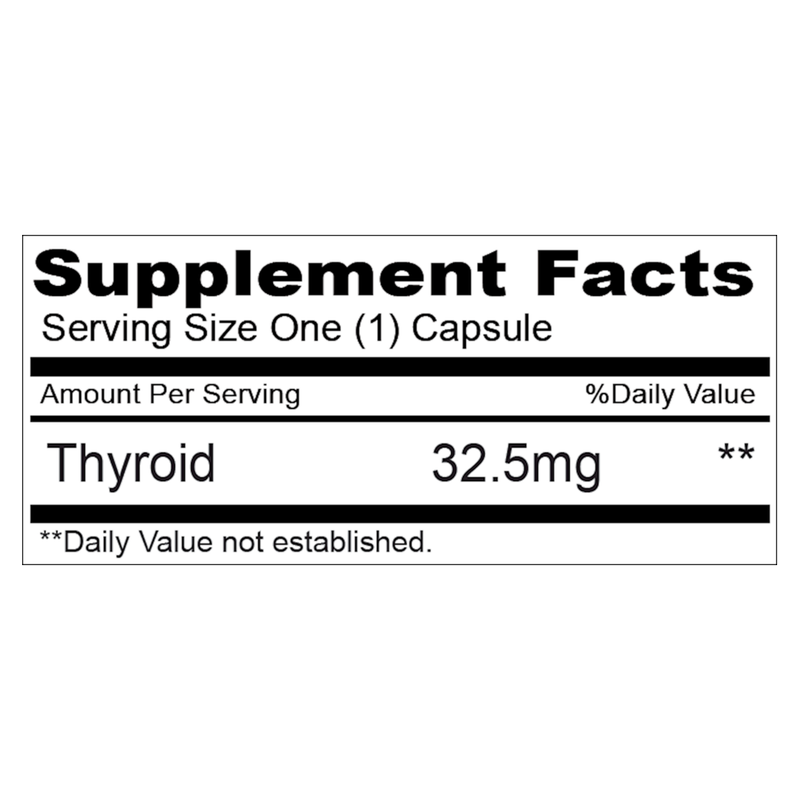 Thyroid 32.5mg (90 Capsules)
