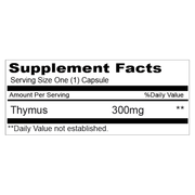 Thymus 300mg (90 Capsules)