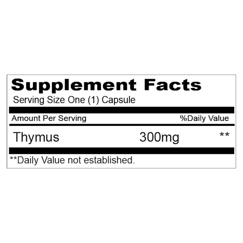 Thymus 300mg (90 Capsules)