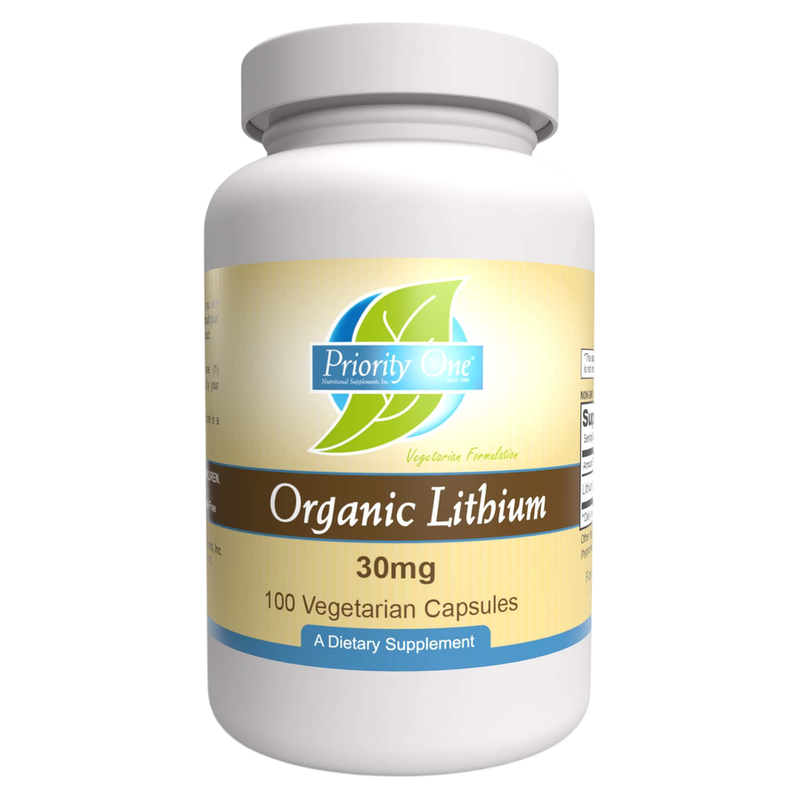 Lithium Organic 30mg (100 Capsules)