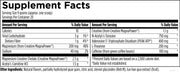 PreTrain NRG (180g) Supplement Facts