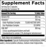 Carb-Lipo Control (60 Capsules) Supplement Facts