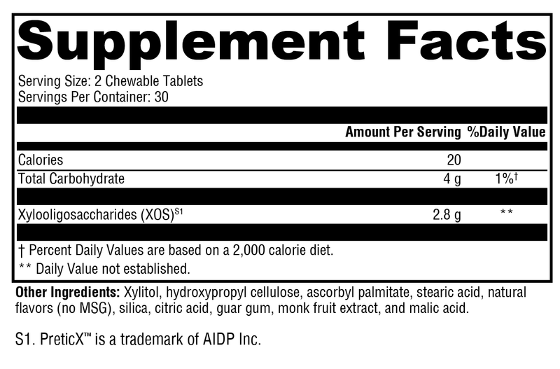 PrebioMax Natural Sour Apple (60 Tablets)