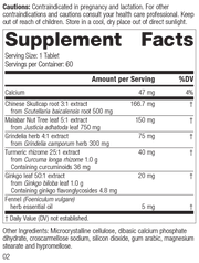 M1830 PulmaCo Rev 01 Supplement Facts