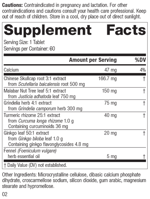 M1830 PulmaCo Rev 01 Supplement Facts