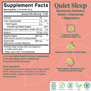 Quiet Sleep Mushroom Gummies (60 Gummies)