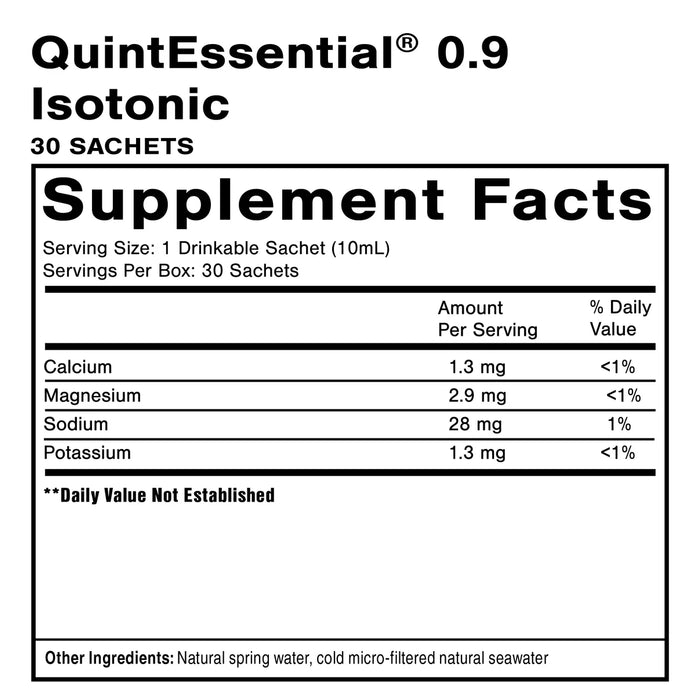 QuintEssential 0.9 Isotonic Sachets (30 Sachets)