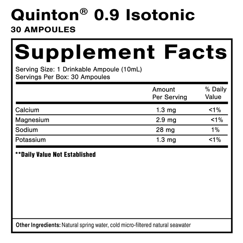 Original Quinton Isotonic (30 Ampoules)