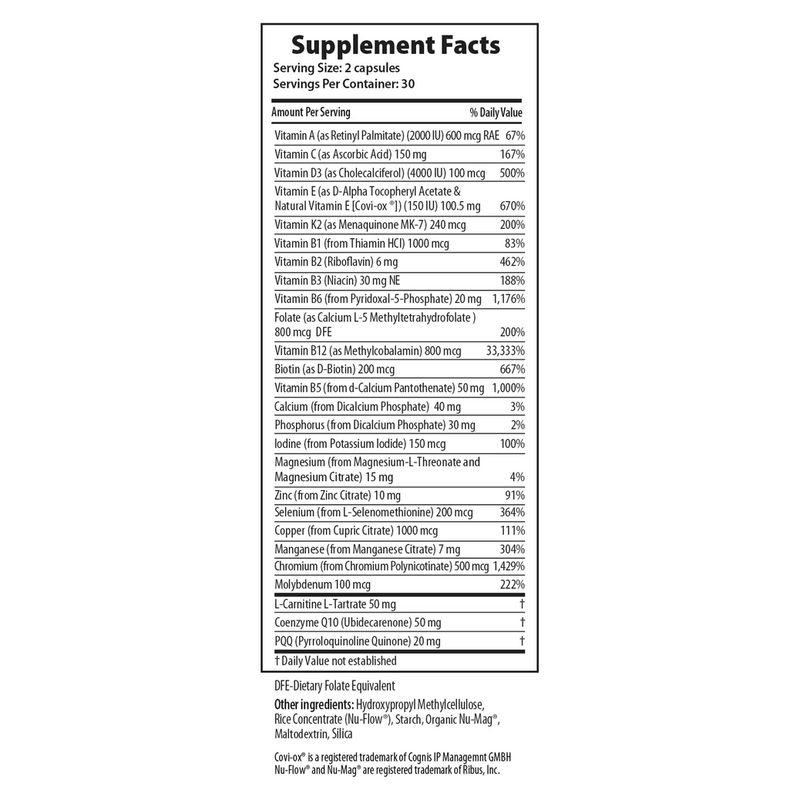 Mitochondria Nutrition PQQ (60 Capsules)