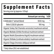 5 Defenders Organic Mushroom Complex Powder (45 g)