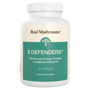 5 Defenders Organic Mushroom Blend Capsules (90 Capsules)