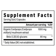 Organic Cordyceps-M Extract Capsules (120 Capsules)