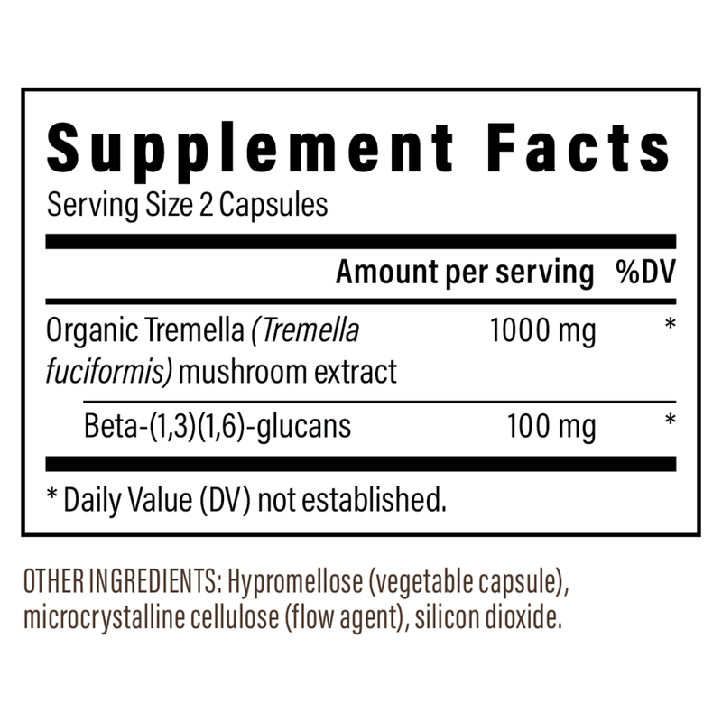Organic Tremella Extract Capsules (120 Capsules)