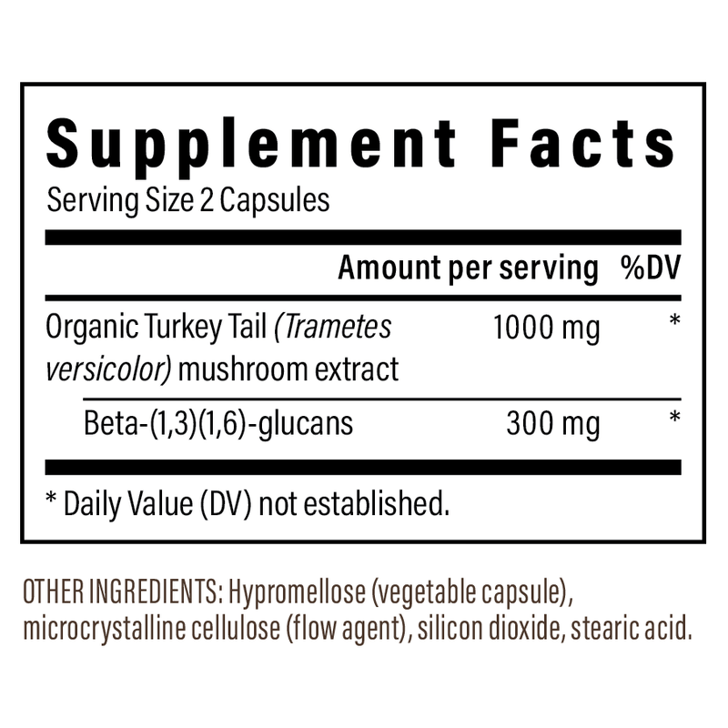 Turkey Tail Mushroom Capsules (90 Capsules)