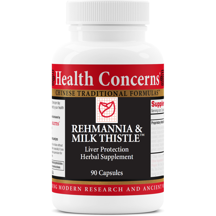 Health Concerns - Rehmannia & Milk Thistle - 90 Capsules 