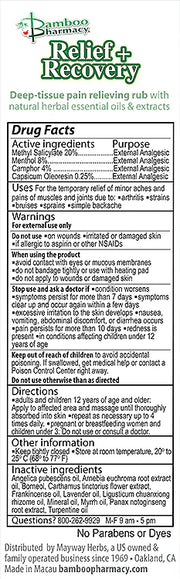 Relief + Recovery Deep Tissue Pain Relieving Rub (50 mL)