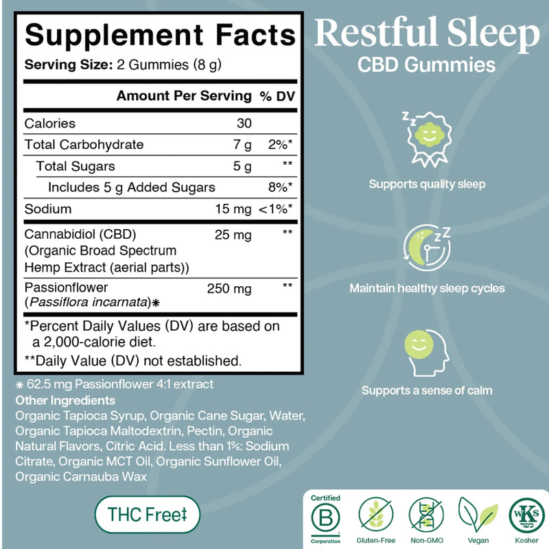 Restful Sleep (60 Gummies)