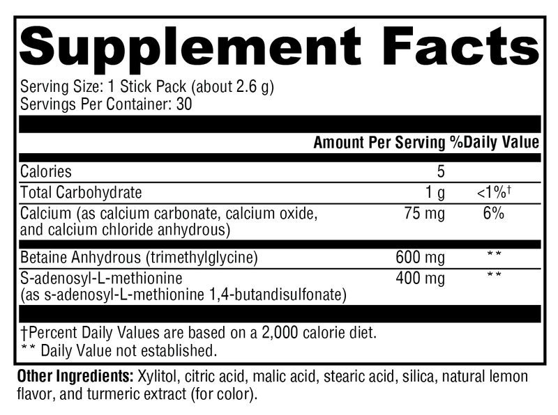 SAM-e & TMG Lemon (30 Servings)