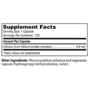 Lithium Orotate (120 Capsules)