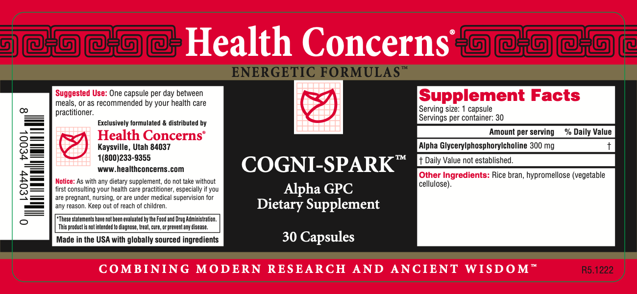 Health Concerns - Cogni-Spark (30 Capsules) - 