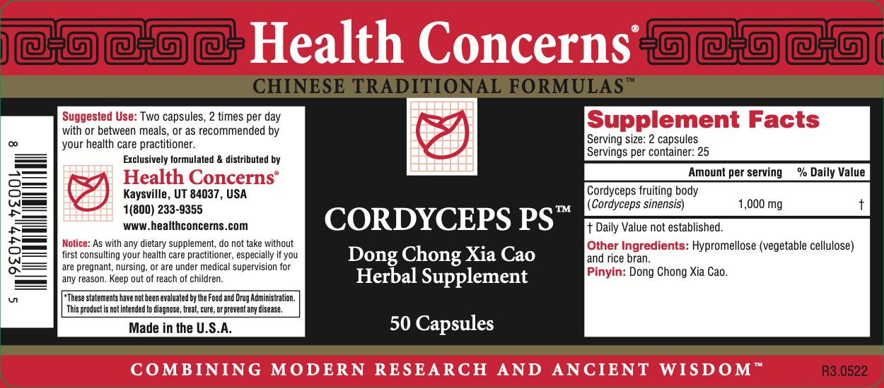 Health Concerns - Cordyceps PS (50 Capsules) - 