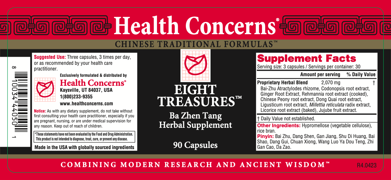 Health Concerns - Eight Treasures (90 Capsules) - 