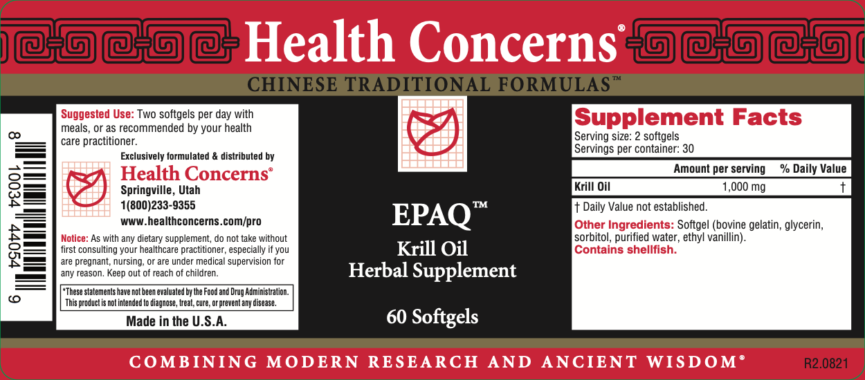 Health Concerns - EPAQ (60 Capsules) - 