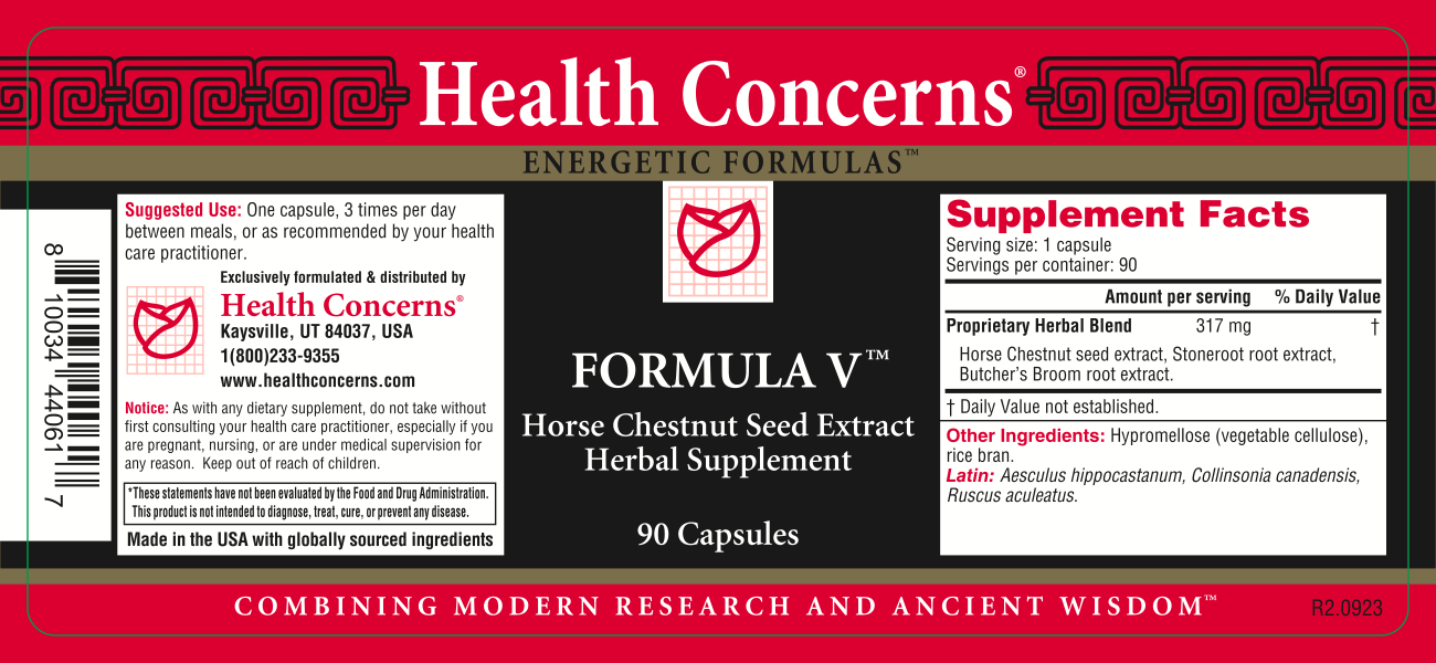 Health Concerns - Formula V (90 Capsules) - 