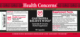 Health Concerns - Gastrodia Relieve Wind (90 Capsules) - 