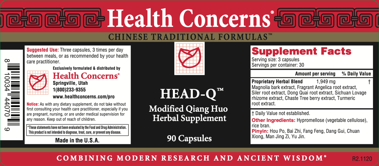 Health Concerns - Head-Q (90 Capsules) - 