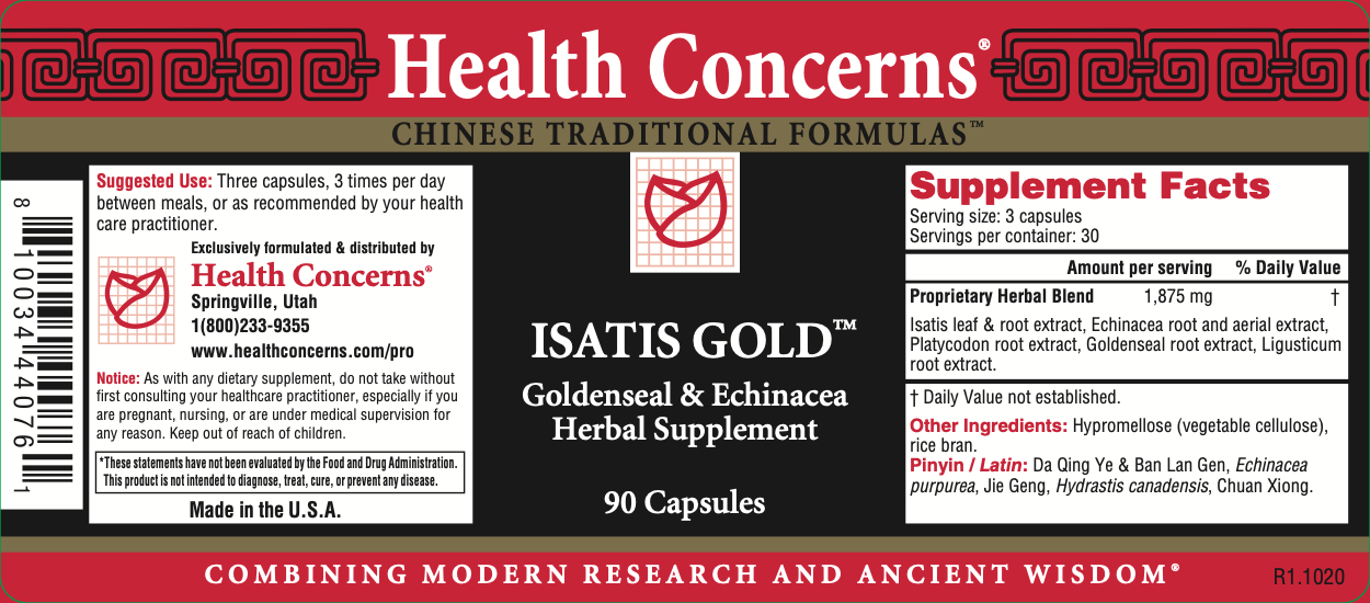 Health Concerns - Isatis Gold (90 Capsules) - 