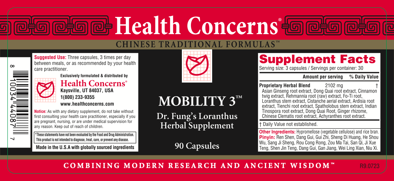 Health Concerns - Mobility 3 (90 Capsules) - 