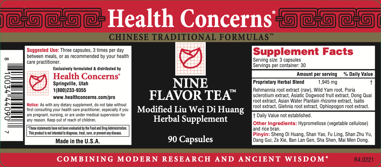 Nine Flavor Tea (90 Capsules)