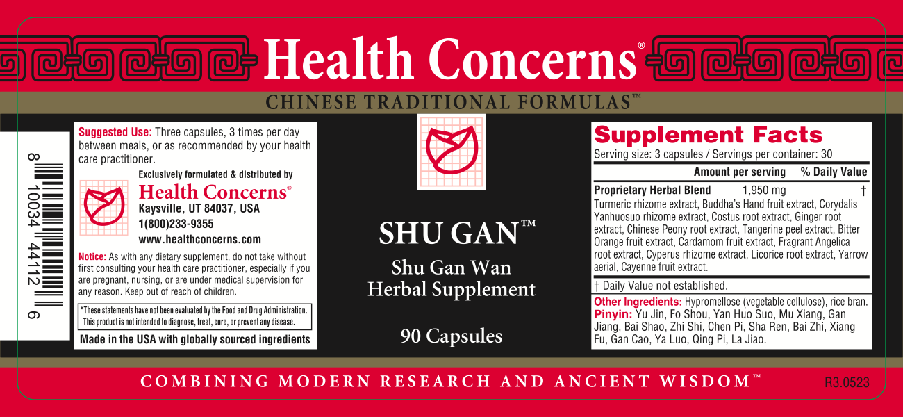 Health Concerns - Shu Gan (90 Capsules) - 