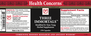 Health Concerns - Three Immortals - 