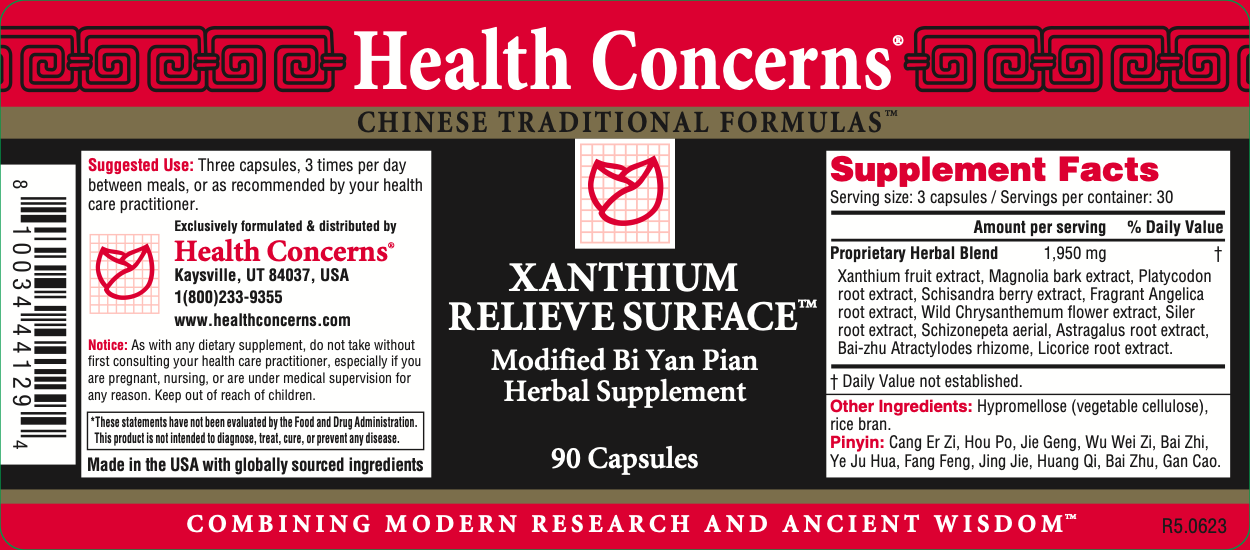 Health Concerns - Xanthium Relieve (Modified Bi Yan Pian) (90 Capsules) - 