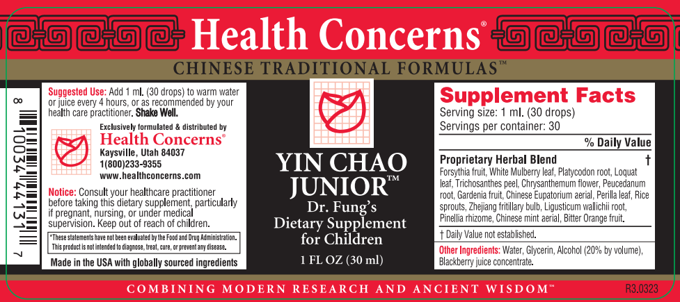 Health Concerns - Yin Chao Junior (1 Ounce Liquid) - 