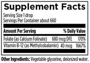 Super Liquid Folate (30mL) Supplement Facts