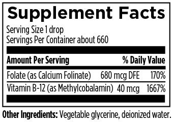 Super Liquid Folate (30mL) Supplement Facts